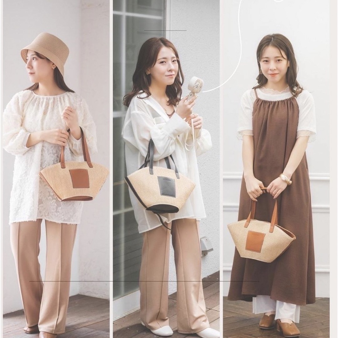 しまむら - しまむら tal by yumi.☆2WAYバッグ カゴバッグ 中黒 しまむら - しまむら tal by yumi.☆2WAYバッグ カゴバッグ 中黒