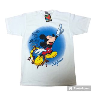 ディズニー(Disney)の90s DEADSTOCK USA製 DISNEY MICKEY Tシャツ M(Tシャツ/カットソー(半袖/袖なし))