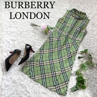 バーバリーブルーレーベル(BURBERRY BLUE LABEL)のukari様専用【希少カラー】バーバリーブルーレーベル　ノバチェックワンピ(ロングワンピース/マキシワンピース)