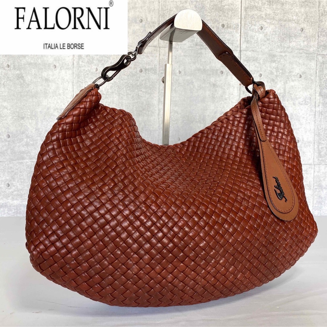 FALORNI - 【美品】FALORNI イントレチャート キャラメル ショルダー