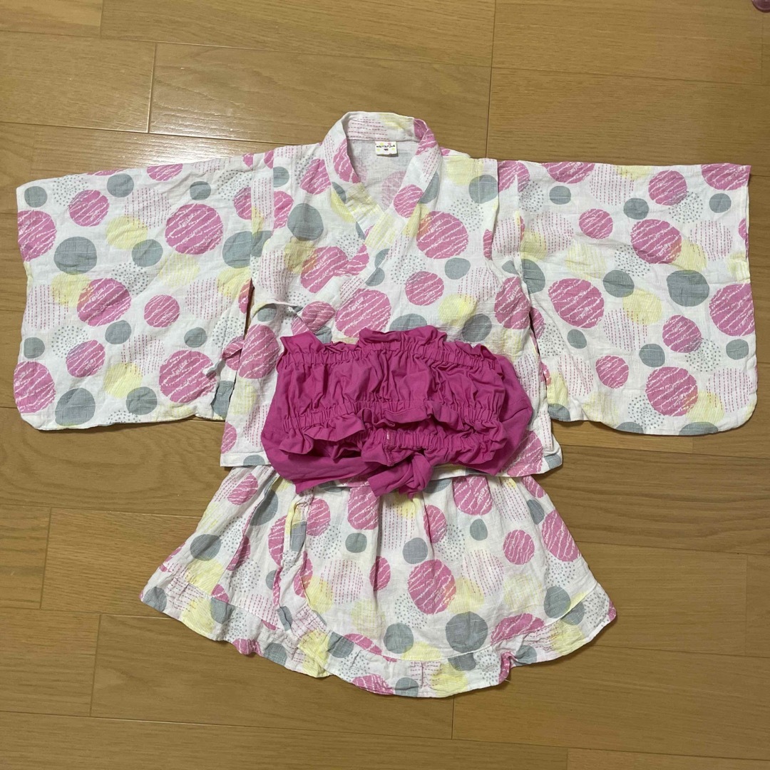 futafuta(フタフタ)の浴衣ドレス　ベビー　95㎝　バースデー キッズ/ベビー/マタニティのキッズ服女の子用(90cm~)(甚平/浴衣)の商品写真