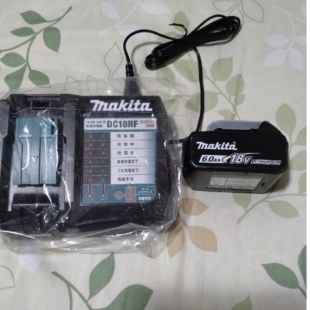makita マキタ 純正バッテリー BL1860B 急速充電器 DC18RF-