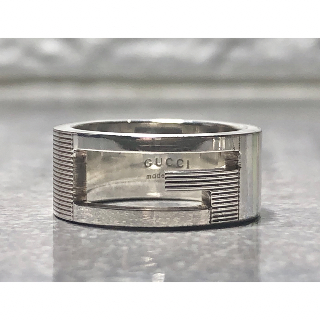 Gucci(グッチ)のグッチ　シルバー リング　Gロゴ　925 GUCCI silver 指輪 レディースのアクセサリー(リング(指輪))の商品写真