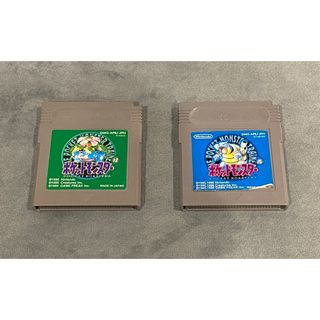 ポケットモンスター　ポケモン　グリーン　緑　ブルー　青　ゲームボーイ(携帯用ゲームソフト)