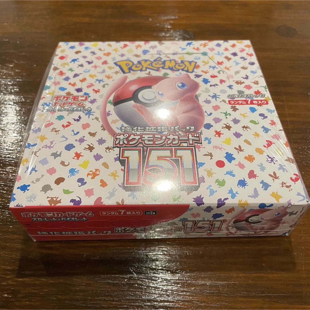 強化拡張パック　ポケモンカード　151 BOX　シュリンク付　一部切り込み有り