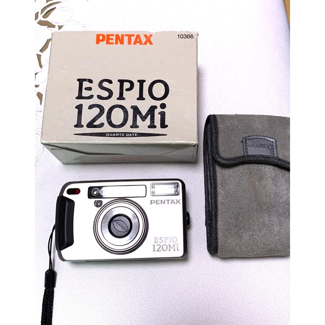 PENTAX(ペンタックス)のPENTAX ESPIO 120Mi  シルバー　コンパクトフィルムカメラ スマホ/家電/カメラのカメラ(フィルムカメラ)の商品写真