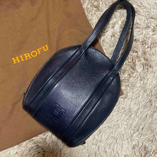 希少✨HIROFU ハンドバッグ　メタリックシルバーpeachshops