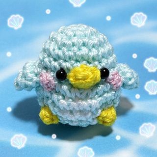 ペンギンのミニペンちゃん　ストラップ(あみぐるみ)