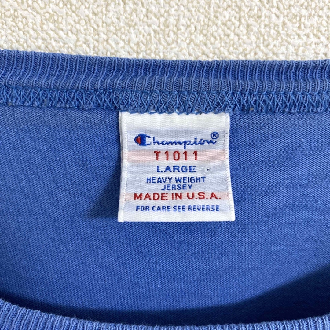 Champion(チャンピオン)のChampion チャンピオン ポケットTシャツ L アメリカ製 刺繍ロゴ メンズのトップス(Tシャツ/カットソー(半袖/袖なし))の商品写真