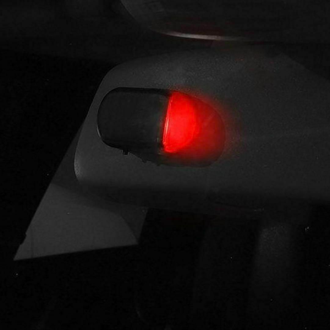 セキュリティ　ライト　ダミー　センサー　LED　車　ソーラー　防犯　盗難防止 自動車/バイクの自動車(セキュリティ)の商品写真