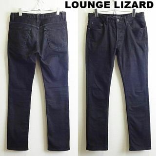 ラウンジリザード(LOUNGE LIZARD)のラウンジリザード　スーパースリム ストレッチデニム　W78cm　ブラック　日本製(デニム/ジーンズ)