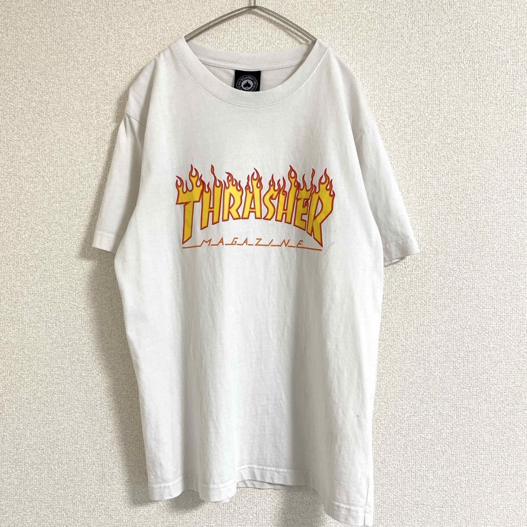 THRASHER(スラッシャー)のTHRASHER スラッシャー ロゴ Tシャツ L ビッグロゴ ファイヤーロゴ メンズのトップス(Tシャツ/カットソー(半袖/袖なし))の商品写真