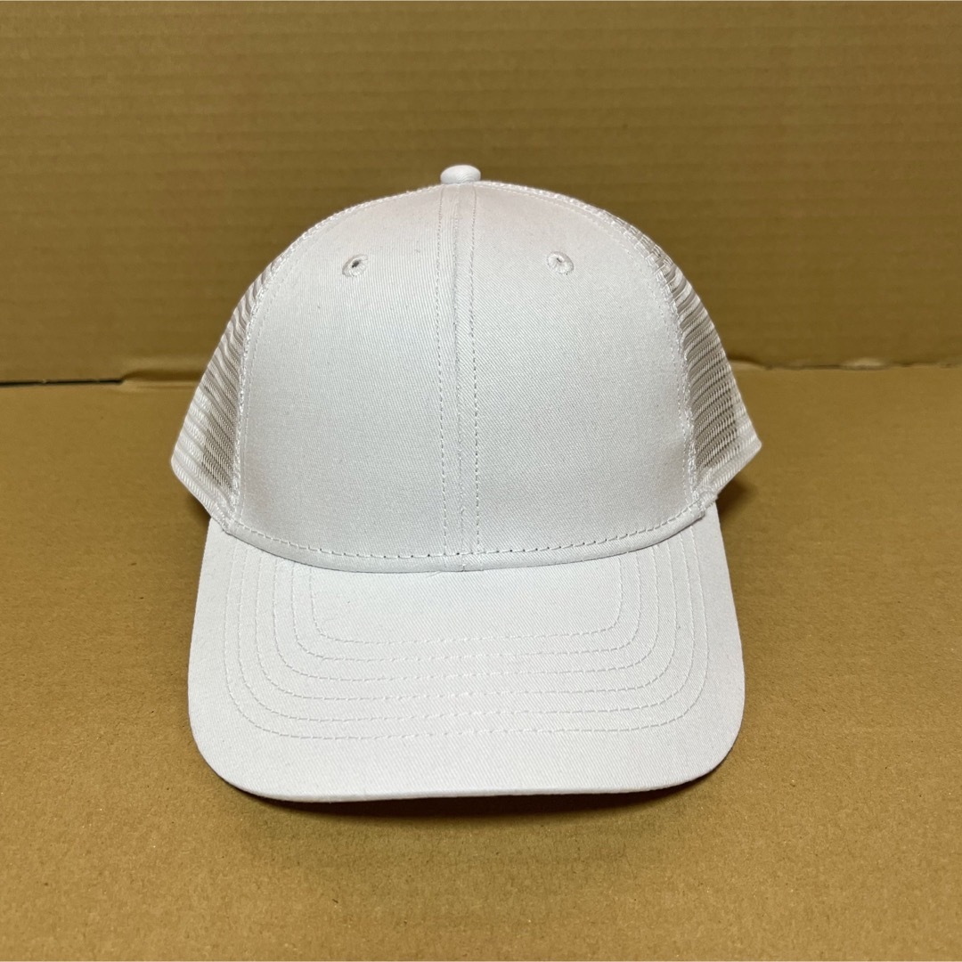 newhattan(ニューハッタン)のニューハッタン☆コットンメッシュキャップ☆6パネル白キャップ☆ホワイト☆☆ レディースの帽子(キャップ)の商品写真