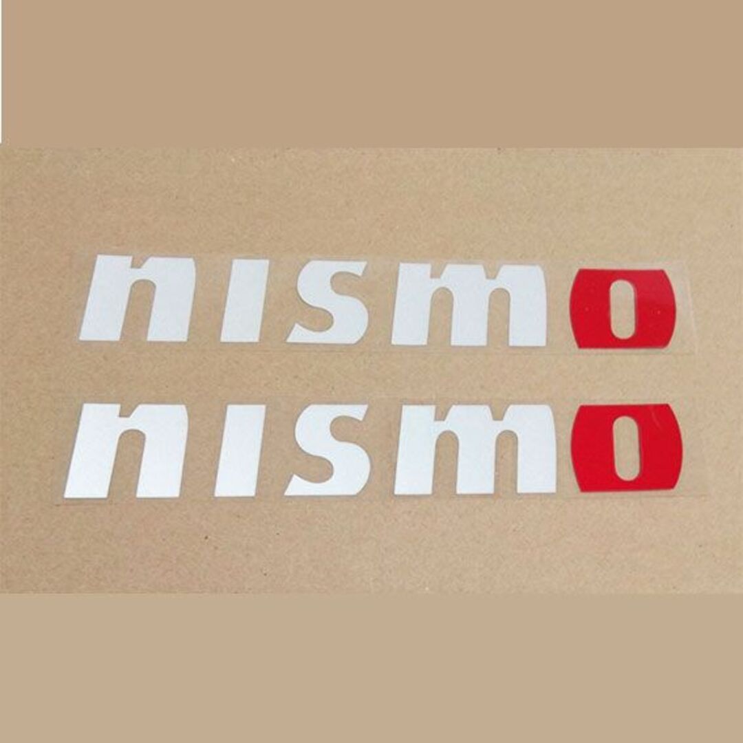 nismo(ニスモ)のnismo ニスモ　ステッカー　デカール　白文字　２枚セット 自動車/バイクの自動車(車外アクセサリ)の商品写真