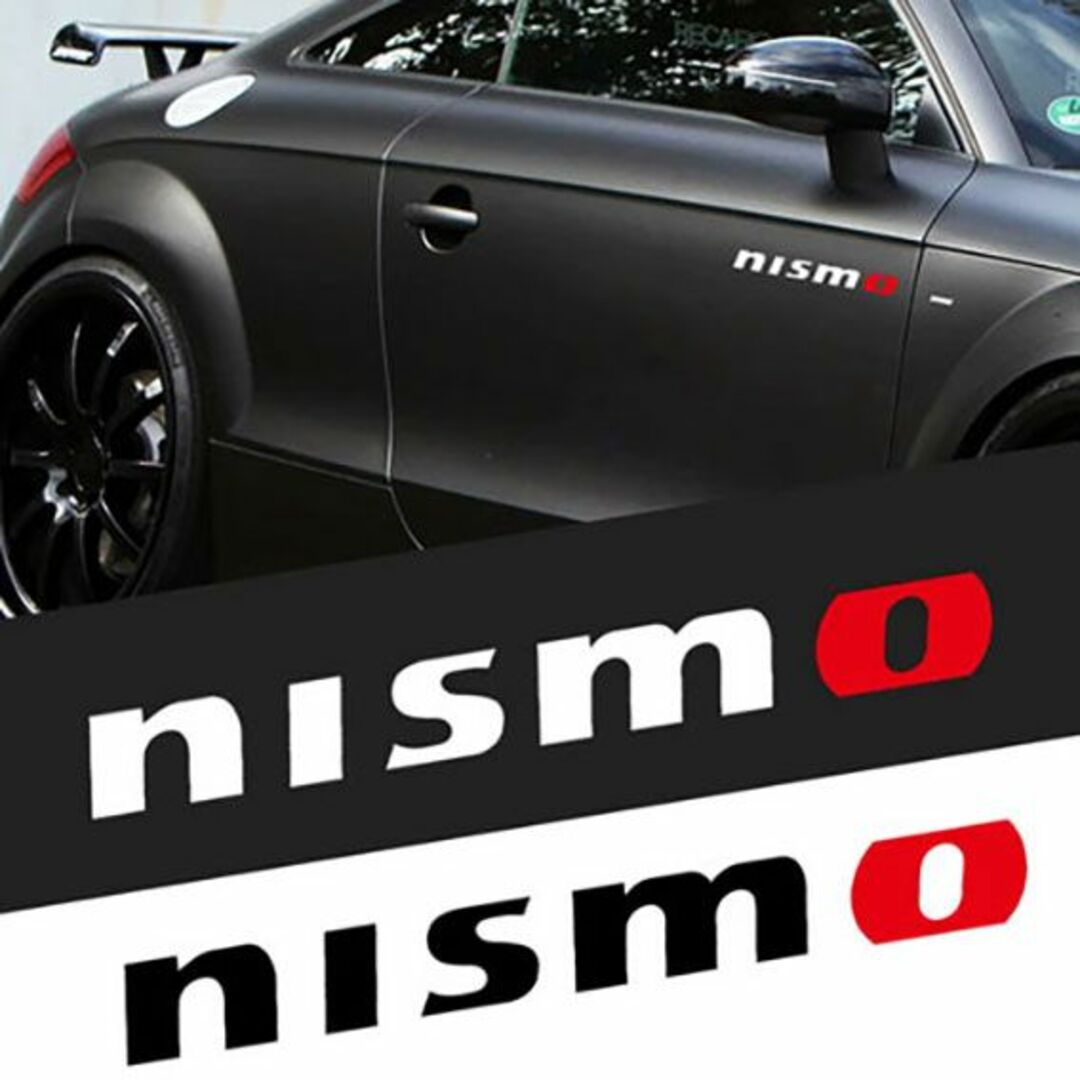 nismo(ニスモ)のnismo ニスモ　ステッカー　デカール　白文字　２枚セット 自動車/バイクの自動車(車外アクセサリ)の商品写真