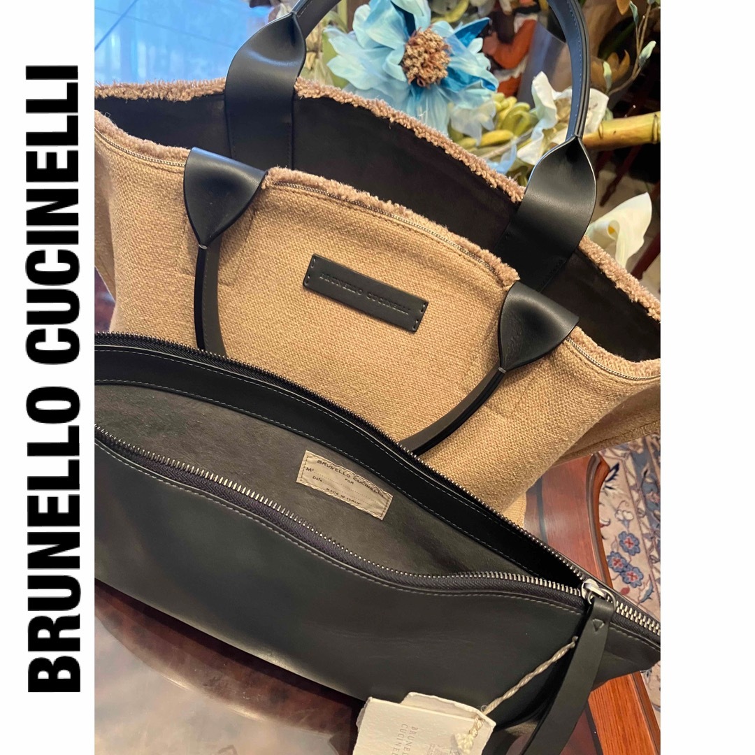 【美品】BRUNELLO CUCINELLI ブルネロクチネリ トートバッグ