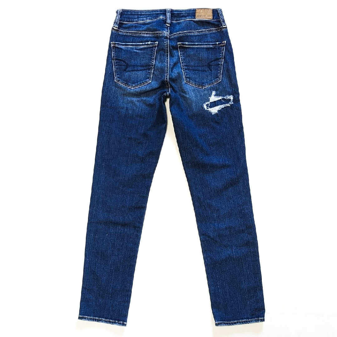 American Eagle(アメリカンイーグル)のアメリカンイーグル ストレッチ スキニー skinny リペア デニム ジーンズ レディースのパンツ(デニム/ジーンズ)の商品写真