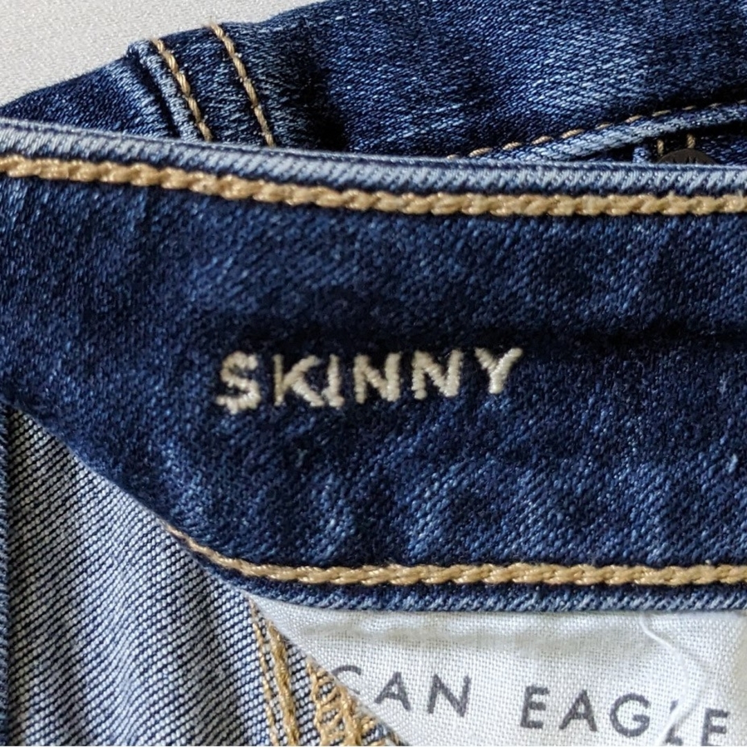 American Eagle(アメリカンイーグル)のアメリカンイーグル ストレッチ スキニー skinny リペア デニム ジーンズ レディースのパンツ(デニム/ジーンズ)の商品写真