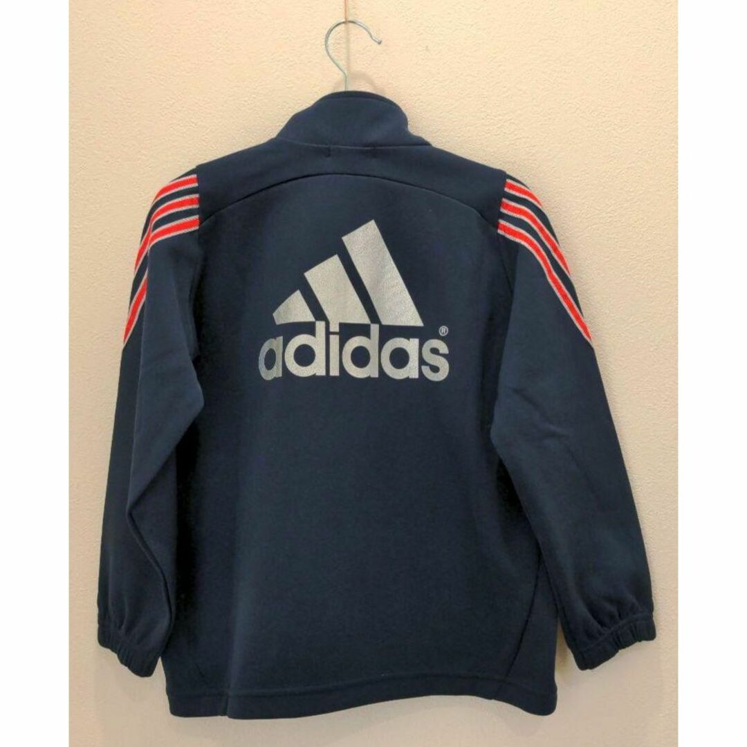 adidas(アディダス)のアディダス adidas キッズ 110 ジップ ジャージ 長袖 ネイビー キッズ/ベビー/マタニティのキッズ服男の子用(90cm~)(ジャケット/上着)の商品写真