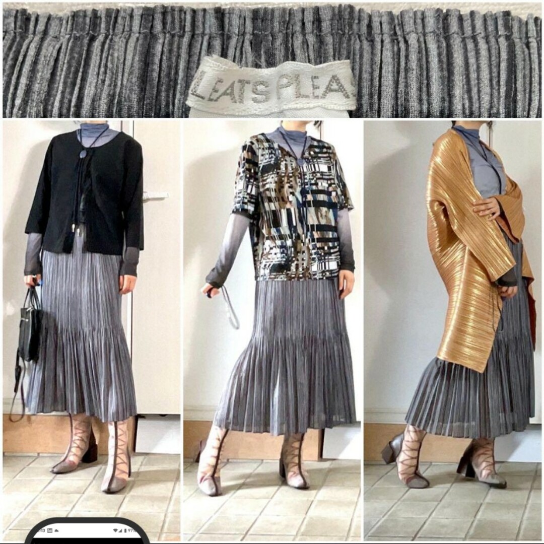 PLEATS PLEASE ISSEY MIYAKE(プリーツプリーズイッセイミヤケ)のイッセイミヤケ　プリーツプリーズ　マーメイドスカート レディースのスカート(ロングスカート)の商品写真