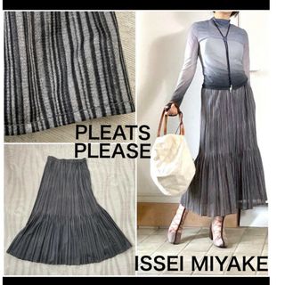 プリーツプリーズイッセイミヤケ(PLEATS PLEASE ISSEY MIYAKE)のイッセイミヤケ　プリーツプリーズ　マーメイドスカート(ロングスカート)