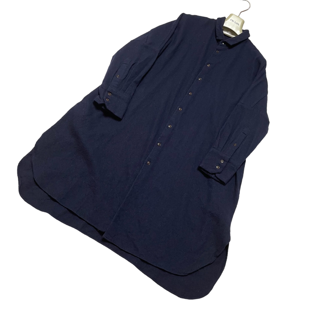 【新品未使用 】ヴェリテクール 2重織りコットンシルクシャツワンピース 日本製