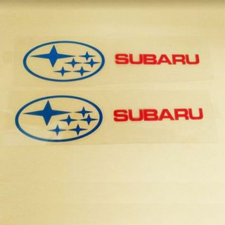 スバル(スバル)のSUBARU ステッカー　デカール　　２枚セット(車内アクセサリ)