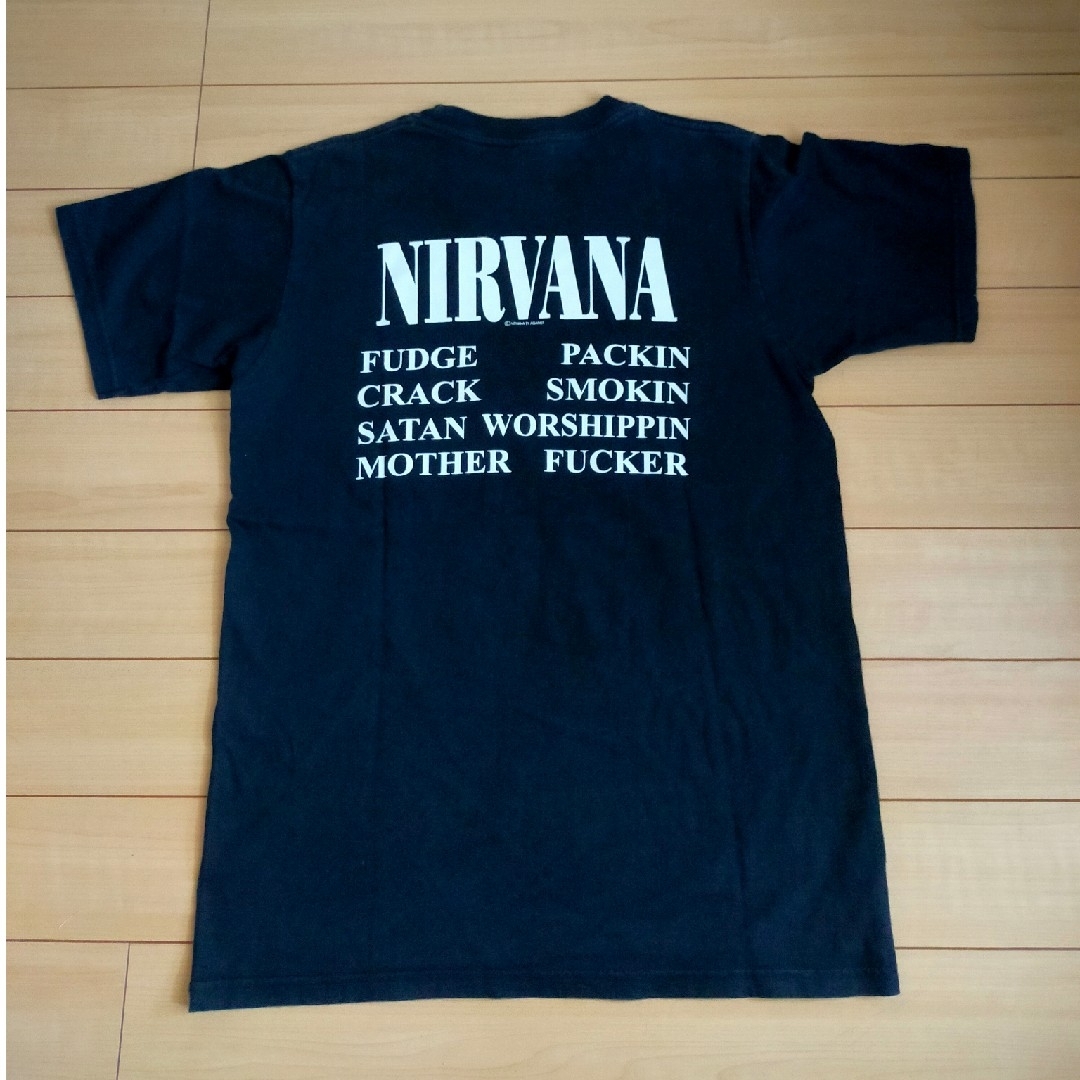 AGAINST(アゲインスト)のNIRVANA against TシャツBLK メンズのトップス(Tシャツ/カットソー(半袖/袖なし))の商品写真