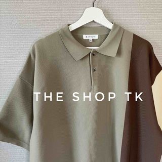 ザショップティーケー(THE SHOP TK)のTHE SHOP TK ザショップティーケー ニットポロシャツ XL(ポロシャツ)