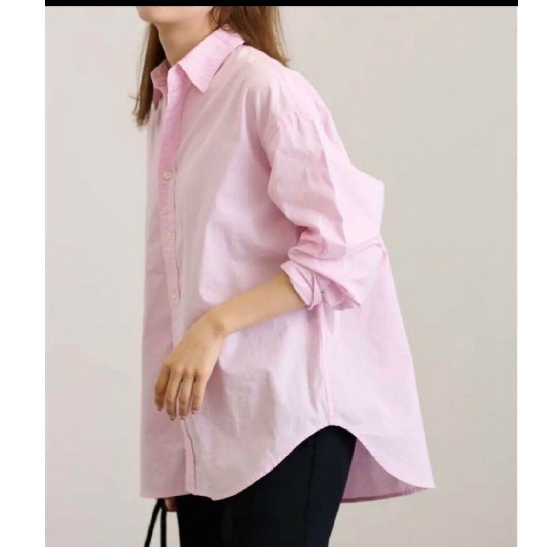 FRAMeWORK  コットンレギュラーカラーシャツ ピンク