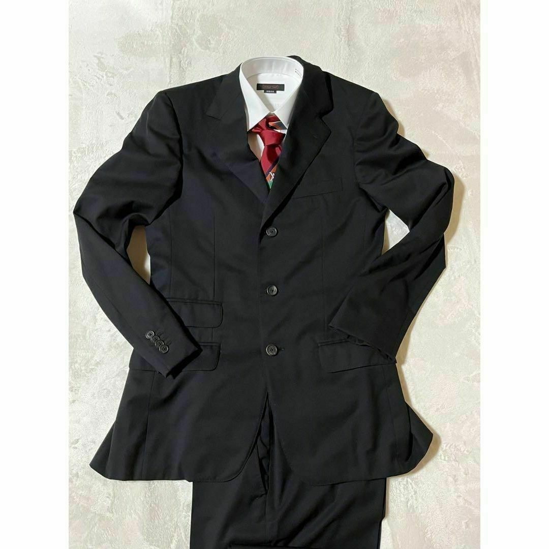 【超高級品】GUCCI グッチ セットアップ 無地3ボタンMサイズ 美品