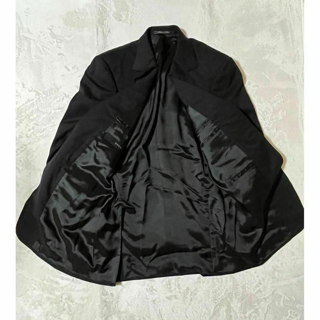 【超高級品】GUCCI グッチ セットアップ 無地3ボタンMサイズ 美品