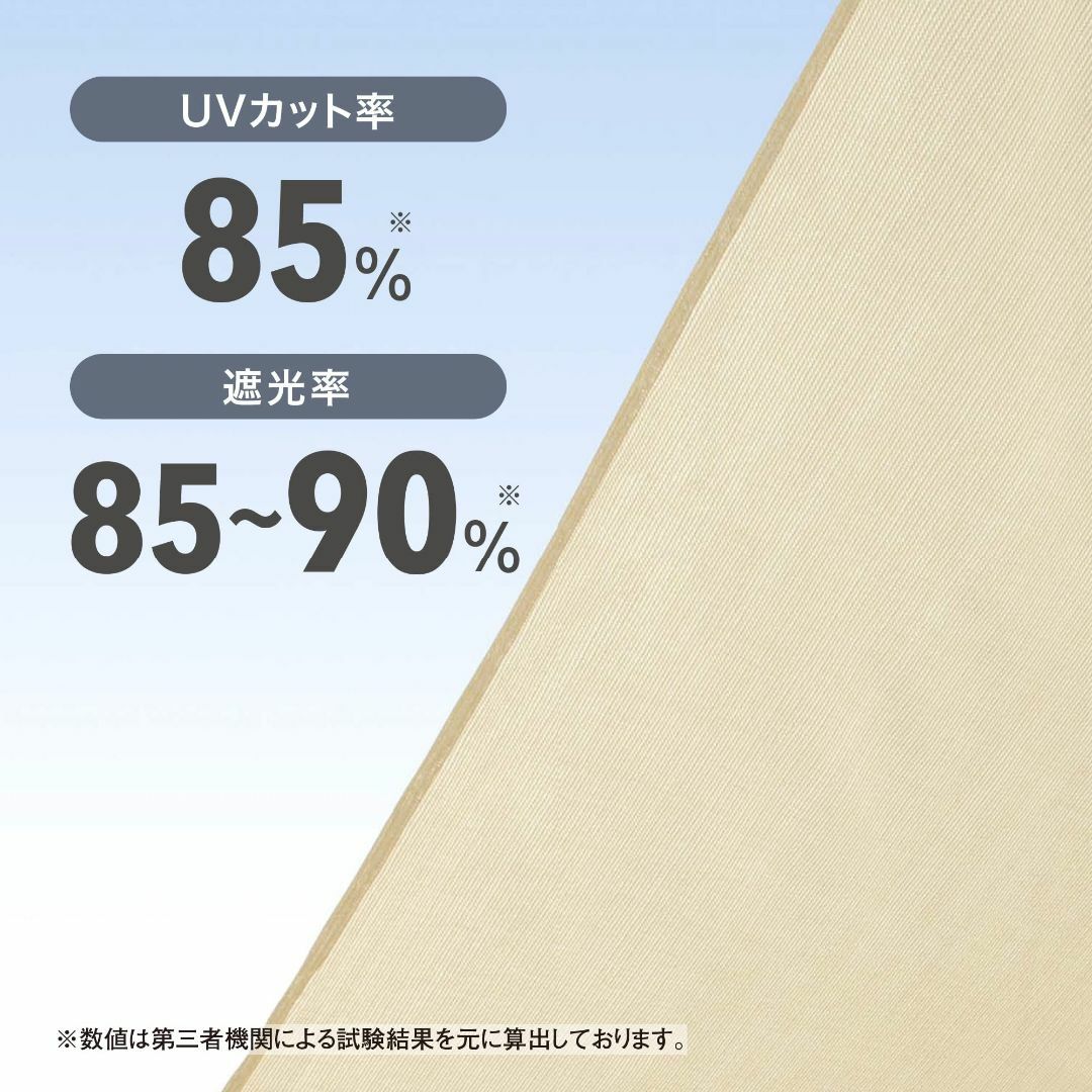 【色: ベージュ】タカショー 日よけ シェード ブラインド 1.76×1.8ｍ 1