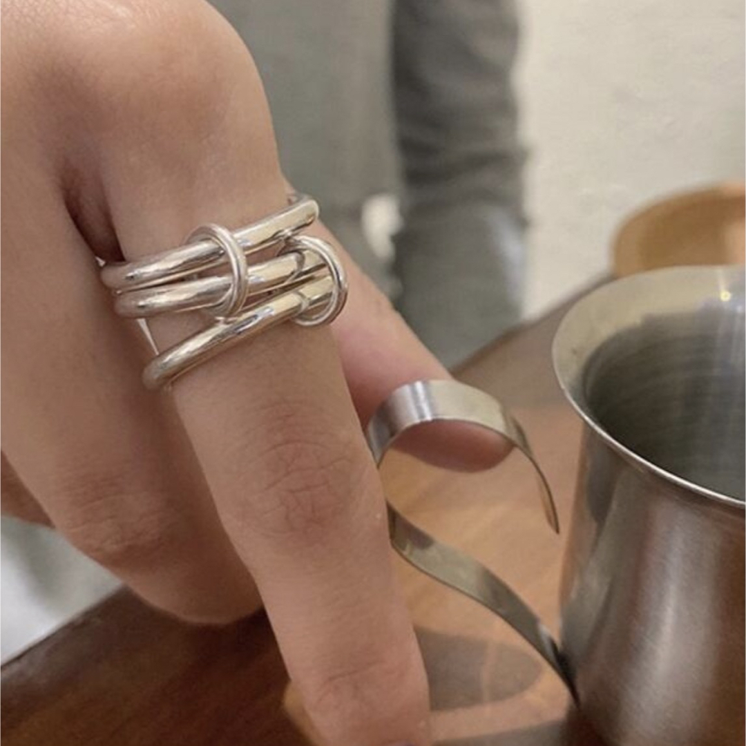 新品 silver925★3連指輪 リング 11号 13号 メンズのアクセサリー(リング(指輪))の商品写真