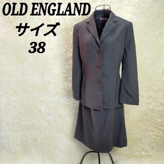 オールドイングランド(OLD ENGLAND)のオールドイングランド【38】スカートスーツ　セットアップ　ひざ丈タイトスカート(スーツ)