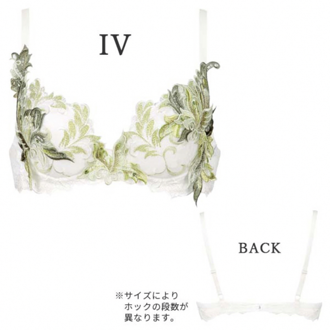 ワコール☆サルート92グループPアップブラジャー&Tバック、アイボリー