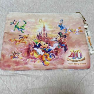 ディズニー(Disney)のディズニーランド40周年　記念ホテル限定ポーチ(キャラクターグッズ)