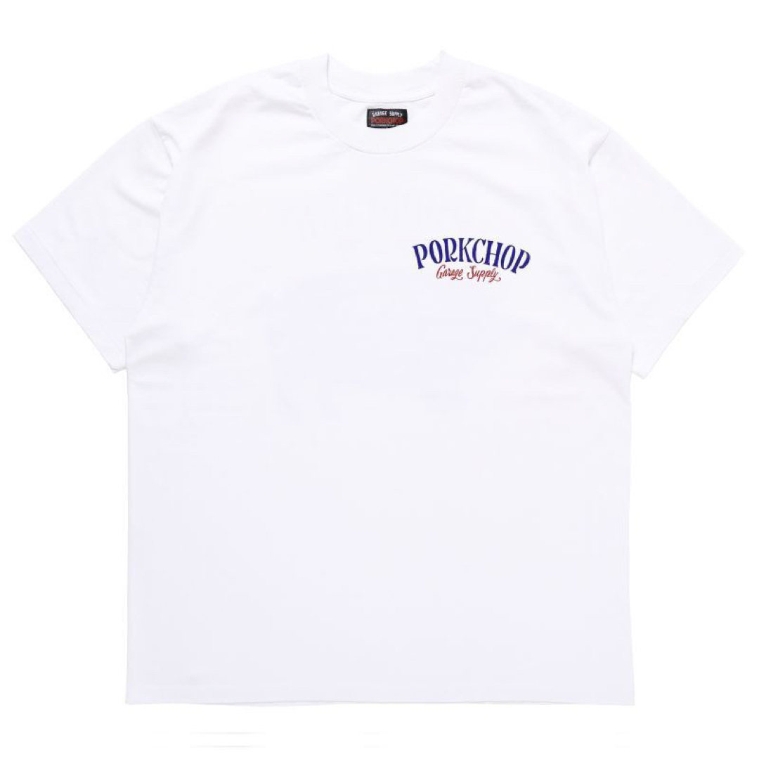 ポークチョップ　Tシャツ/PORKCHOP WHITE RB M キムタク