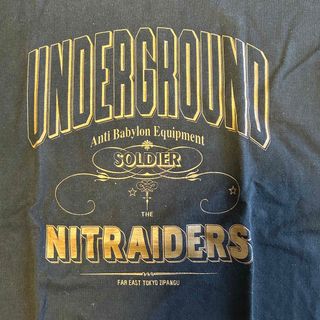 ナイトレイド(nitraid)の送料無料 nitraid プリントTシャツ ナイトレイド 使用感有(Tシャツ/カットソー(半袖/袖なし))