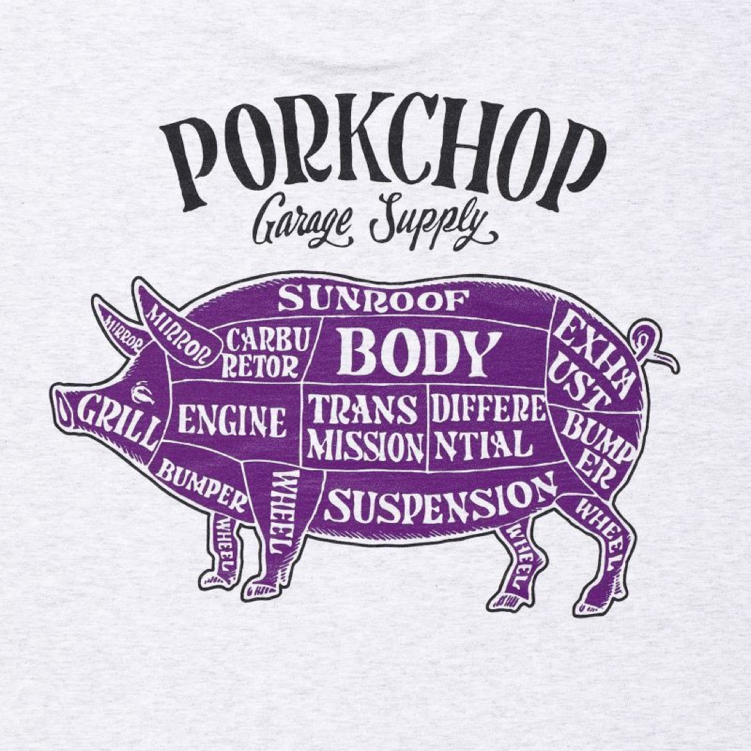 ポークチョップ　Tシャツ/PORKCHOP GRAY BKPR M キムタク 2