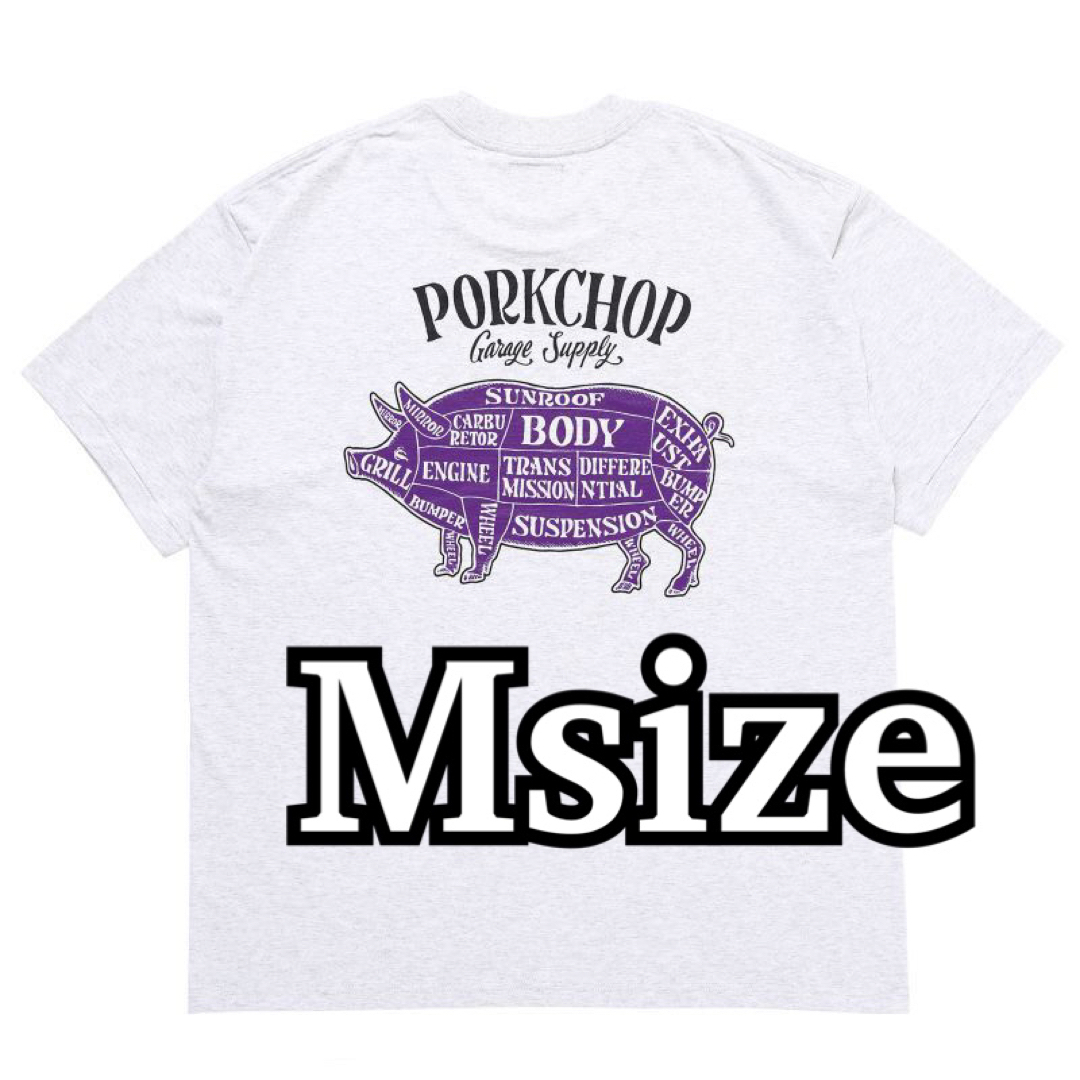 ポークチョップ　Tシャツ/PORKCHOP GRAY BKPR M キムタク