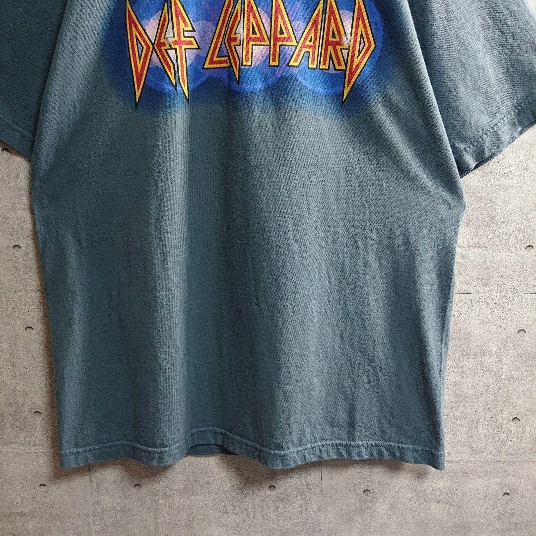 Giant(ジャイアント)の【ジャイアント】90s USA製 デフ・レパード ツアー Tシャツ 青 L メンズのトップス(Tシャツ/カットソー(半袖/袖なし))の商品写真