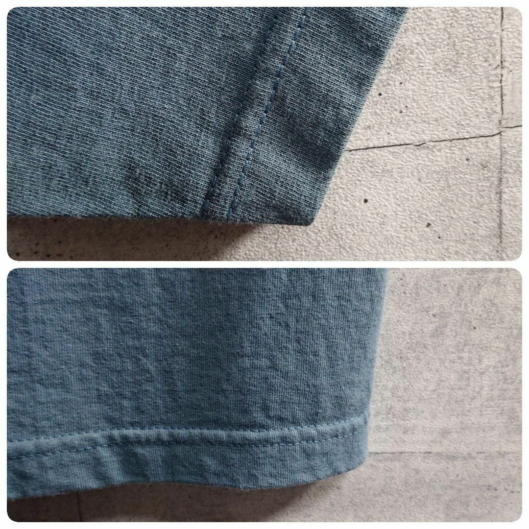 Giant(ジャイアント)の【ジャイアント】90s USA製 デフ・レパード ツアー Tシャツ 青 L メンズのトップス(Tシャツ/カットソー(半袖/袖なし))の商品写真