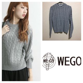 ウィゴー(WEGO)の☆新品タグ付き☆WEGO ケーブルニット☆グレー☆(ニット/セーター)