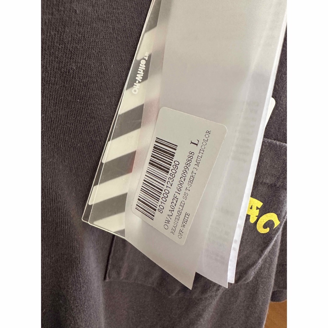 専門ショップ OFF-WHITE 19ss 刺繍ドッキング半袖Tシャツ Television T
