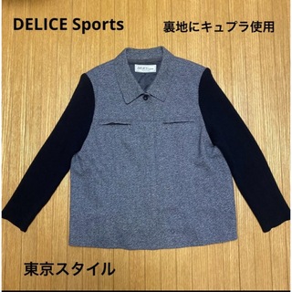 DELICE Sports ジャケット　L〜LL グレー×ブラック(その他)