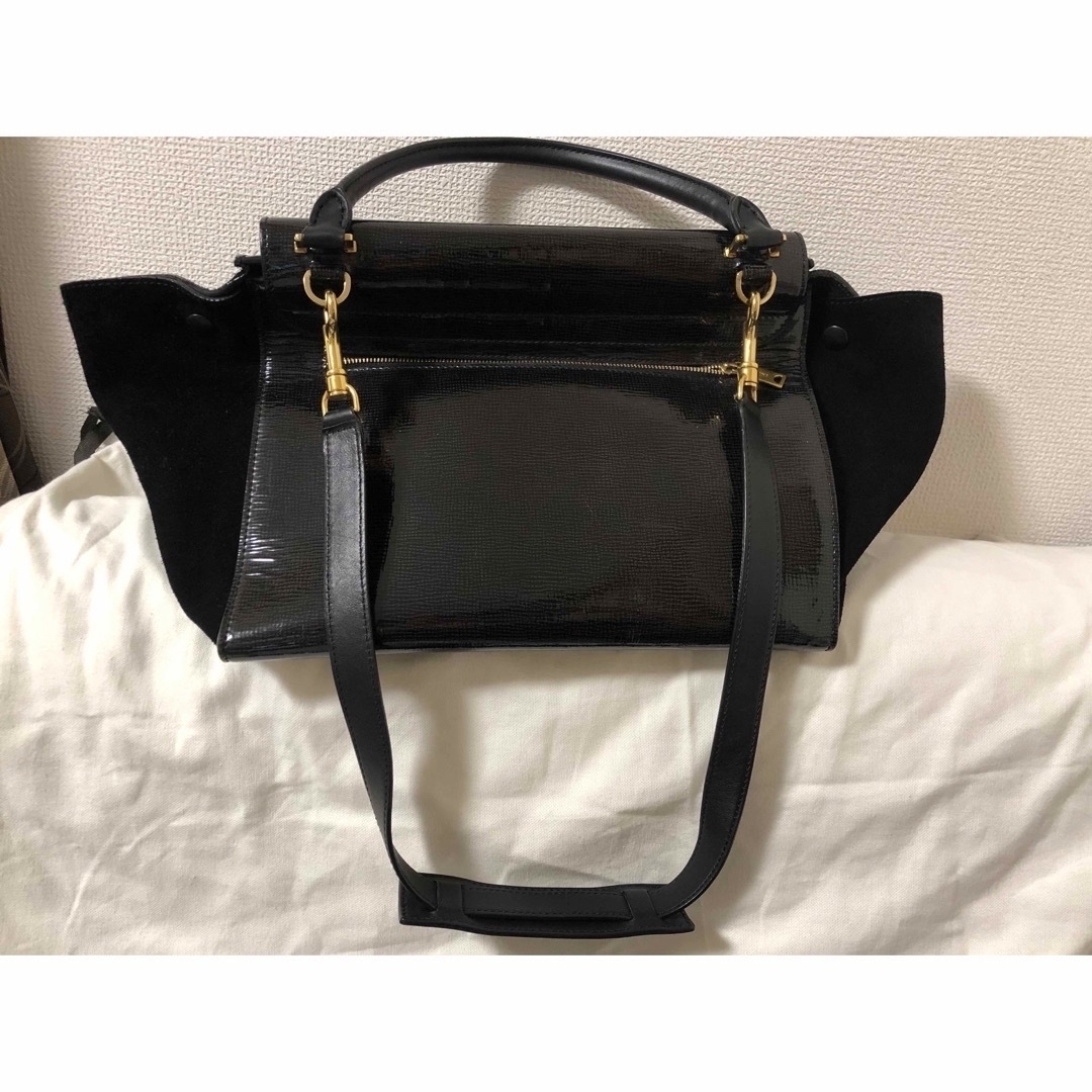 CELINE ショルダーバッグセリーヌ 2WAYハンドバッグトラペーズ 黒 4