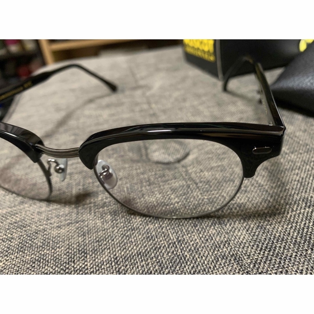 MOSCOT(モスコット)のMOSCOT YUKEL 48□22 150 ブラック×ガンメタ メンズのファッション小物(サングラス/メガネ)の商品写真