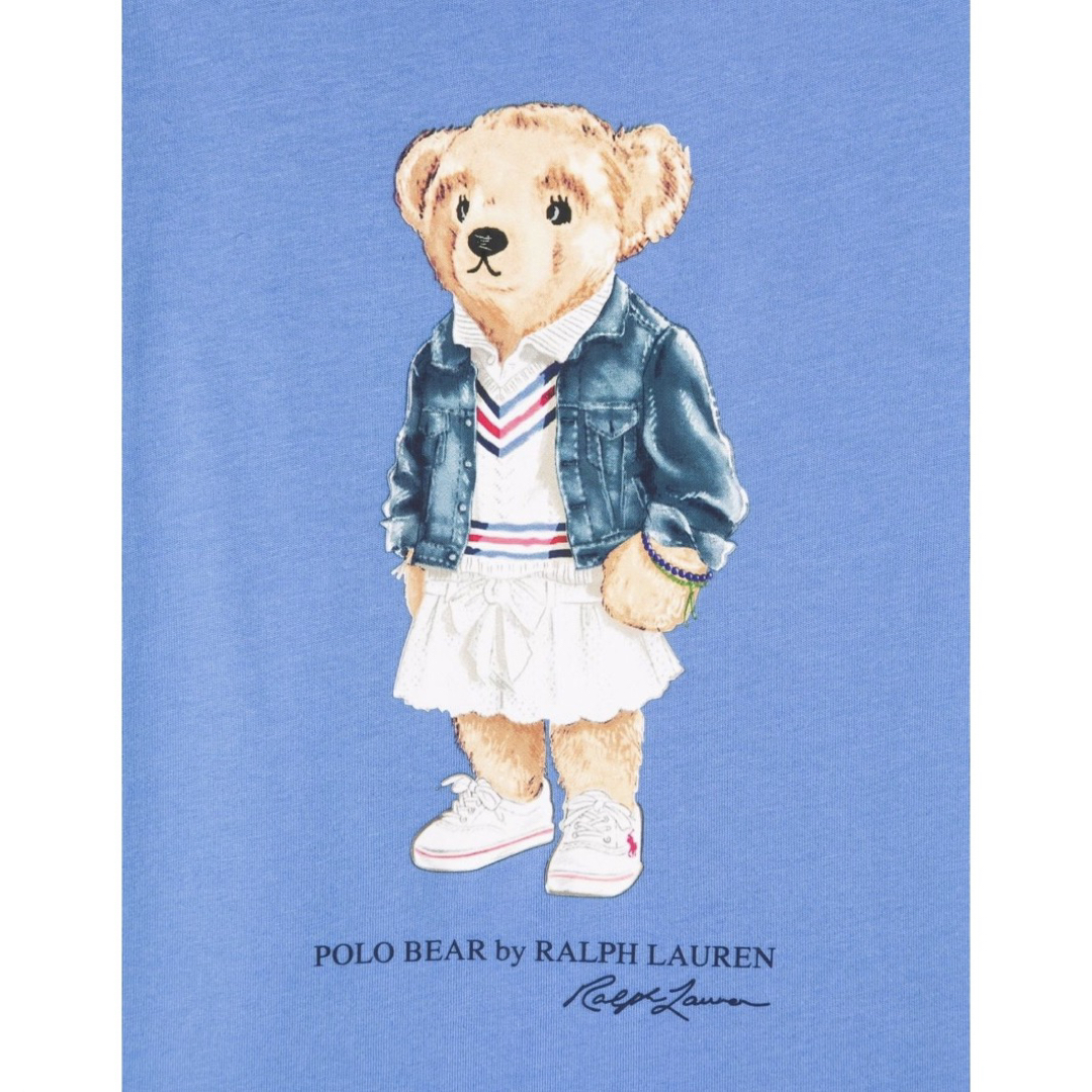 POLO RALPH LAUREN(ポロラルフローレン)のポロベア★ラルフローレン★Tシャツ ブルー 青 キッズ/ベビー/マタニティのキッズ服女の子用(90cm~)(Tシャツ/カットソー)の商品写真