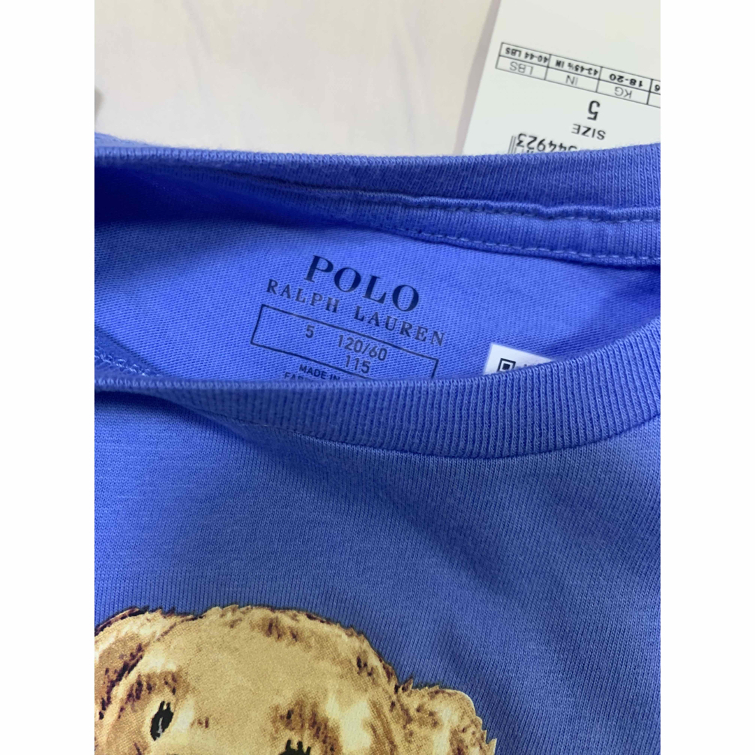 POLO RALPH LAUREN(ポロラルフローレン)のポロベア★ラルフローレン★Tシャツ ブルー 青 キッズ/ベビー/マタニティのキッズ服女の子用(90cm~)(Tシャツ/カットソー)の商品写真